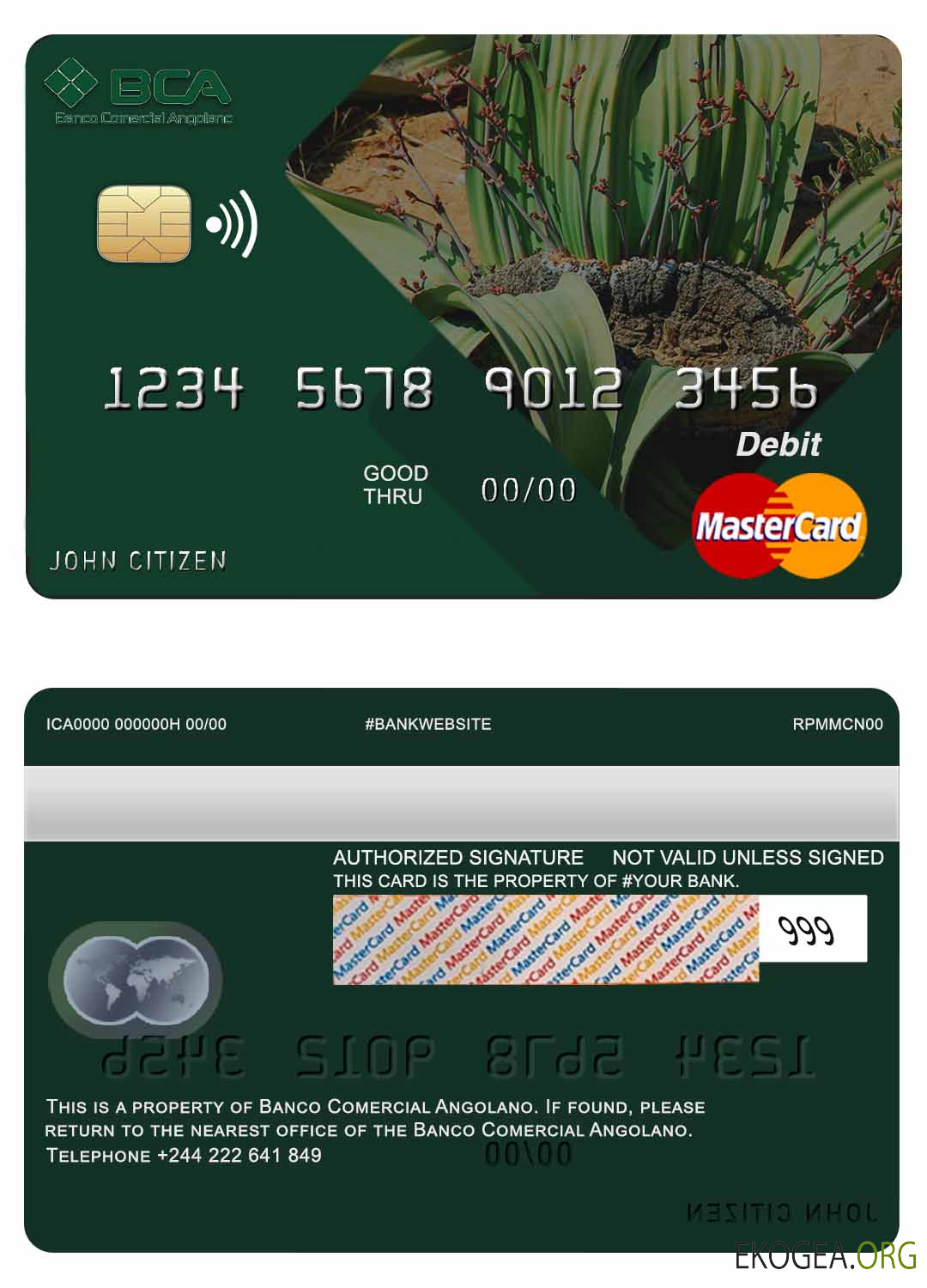 Carte Mastercard de la Banque Commerciale d'Angola